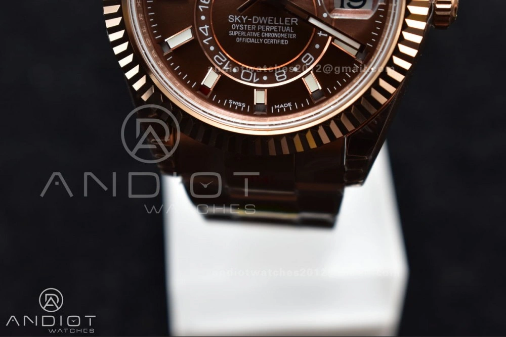 Skydweller RG Noob Best Edition Brown Dial on RG Bracelet A23J