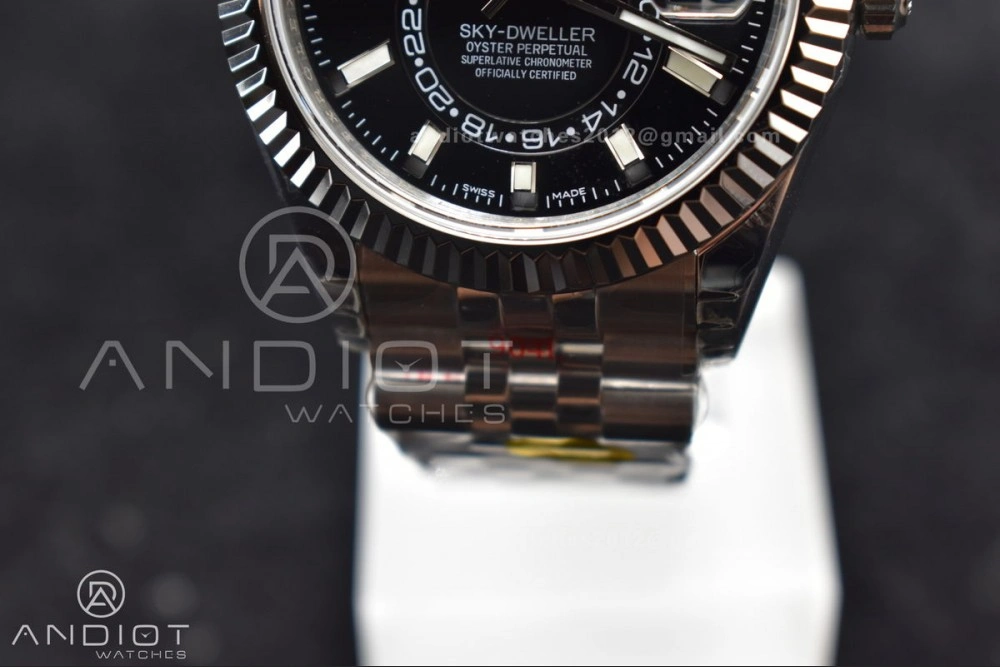 Skydweller SS Noob Best Edition Black Dial on SS Jubilee Bracelet A23J