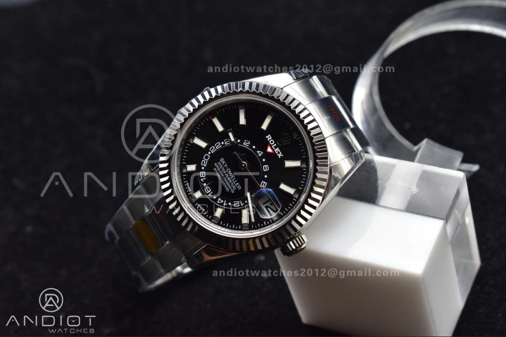 Skydweller SS Noob Best Edition Black Dial on SS Oyster Bracelet A23J