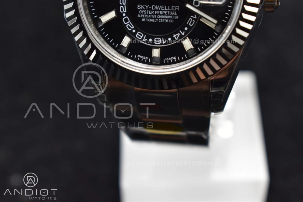 Skydweller SS Noob Best Edition Black Dial on SS Oyster Bracelet A23J