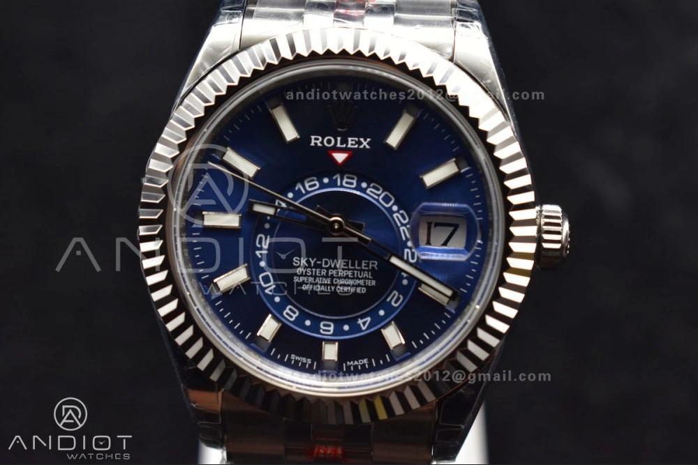 Skydweller SS Noob Best Edition Blue Dial on SS Jubilee Bracelet A23J