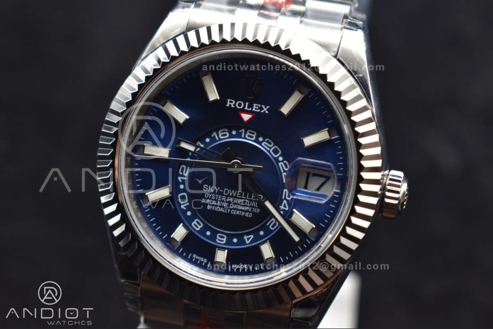 Skydweller SS Noob Best Edition Blue Dial on SS Jubilee Bracelet A23J