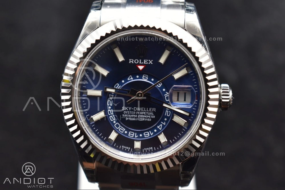 Skydweller SS Noob Best Edition Blue Dial on SS Oyster Bracelet A23J
