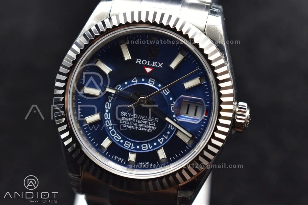 Skydweller SS Noob Best Edition Blue Dial on SS Oyster Bracelet A23J
