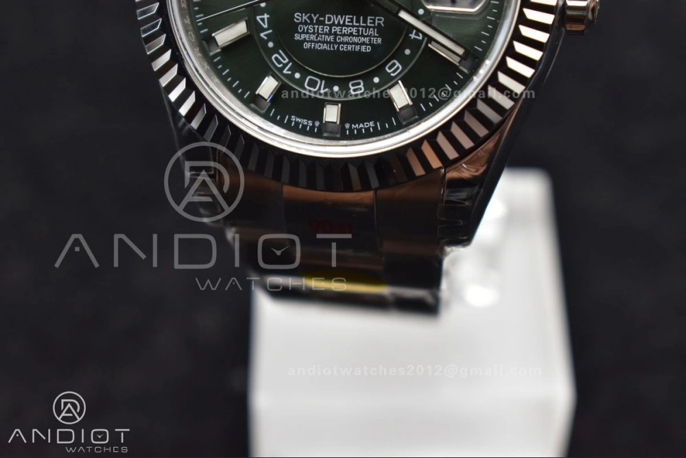 Skydweller SS Noob Best Edition Green Dial on SS Oyster Bracelet A23J