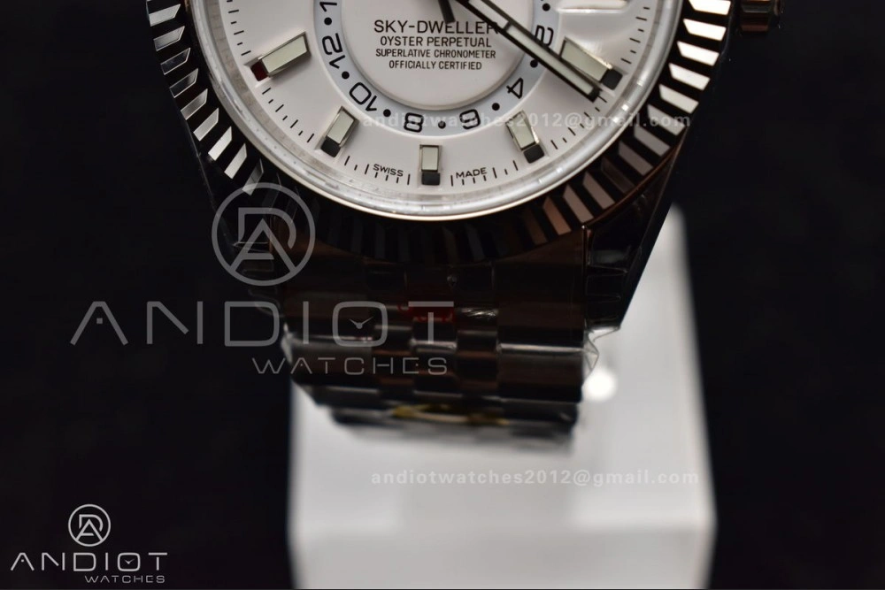 Skydweller SS Noob Best Edition White Dial On SS Jubilee Bracelet A23J