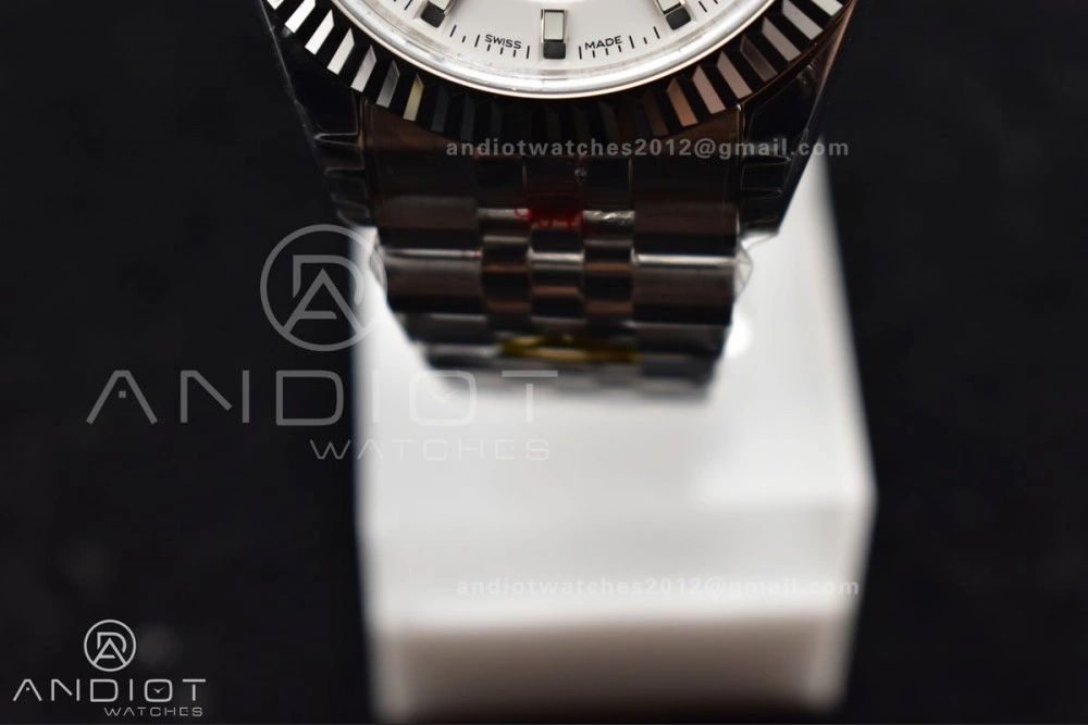 Skydweller SS Noob Best Edition White Dial On SS Jubilee Bracelet A23J