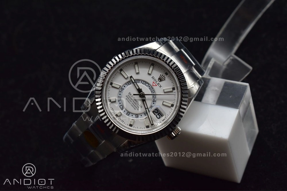 Skydweller SS Noob Best Edition White Dial on SS Oyster Bracelet A23J