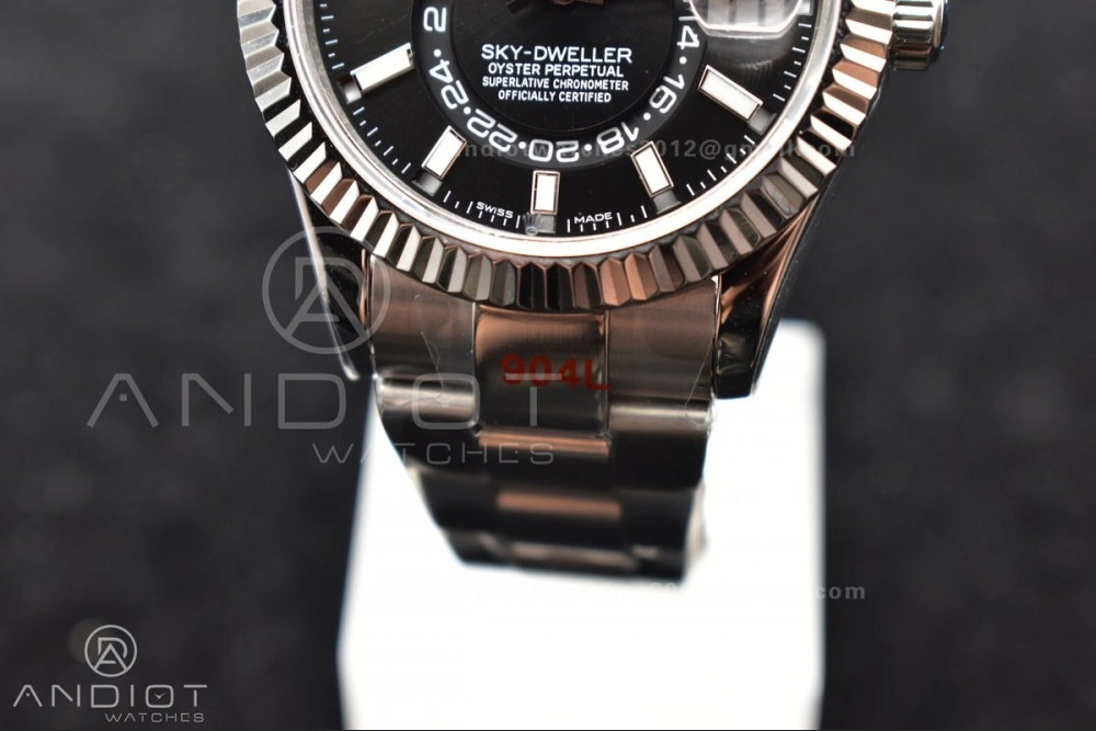 Skydweller SS TWF Best Edition Black Dial on SS Bracelet A23J