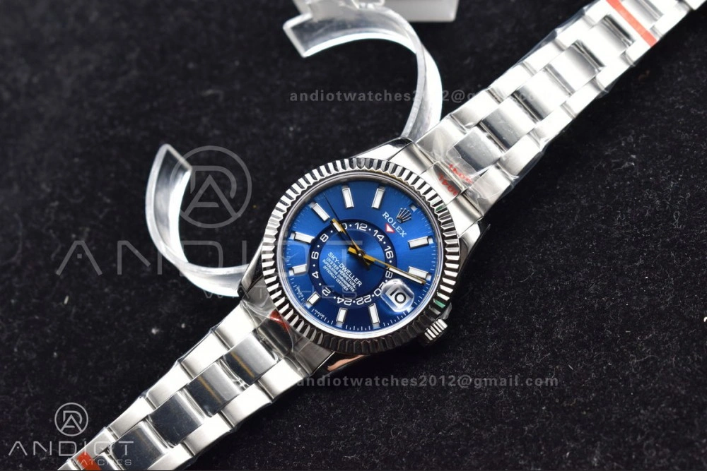 Skydweller SS TWF Best Edition Blue Dial on SS Bracelet A23J
