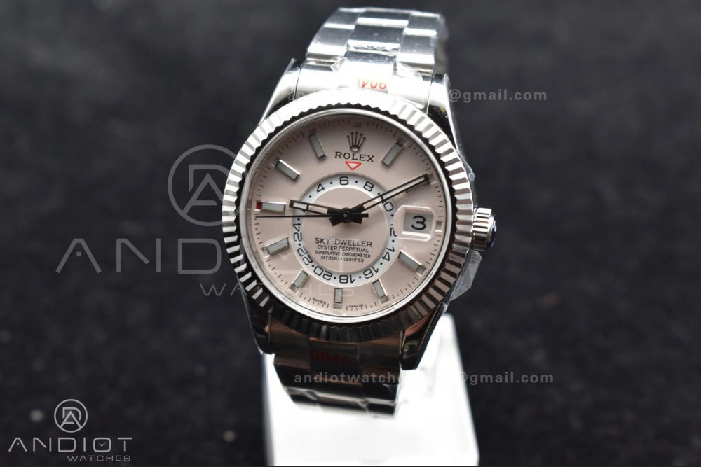 Skydweller SS TWF Best Edition White Dial on SS Bracelet