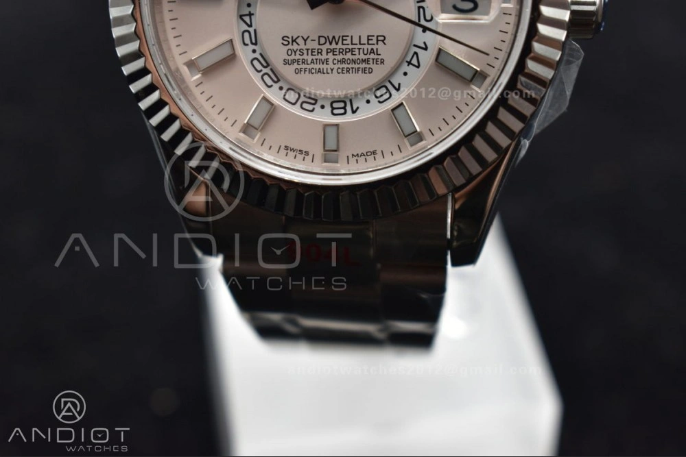 Skydweller SS TWF Best Edition White Dial on SS Bracelet