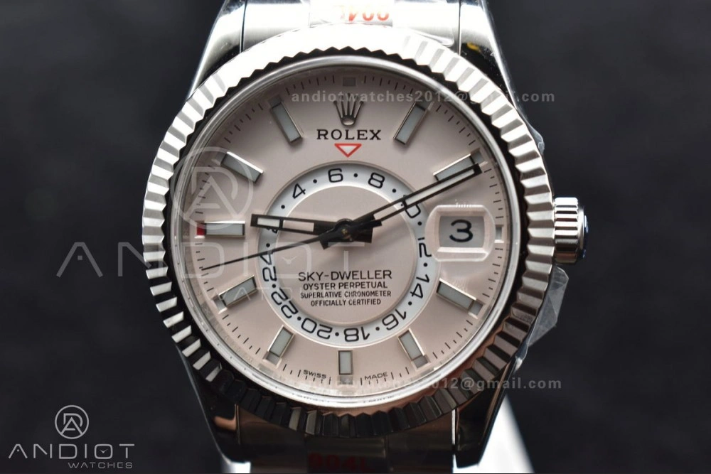 Skydweller SS TWF Best Edition White Dial on SS Bracelet