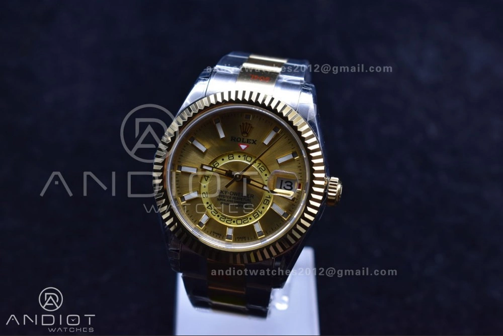 Skydweller SS YG Noob Best Edition YG Dial on SS YG Bracelet A23J