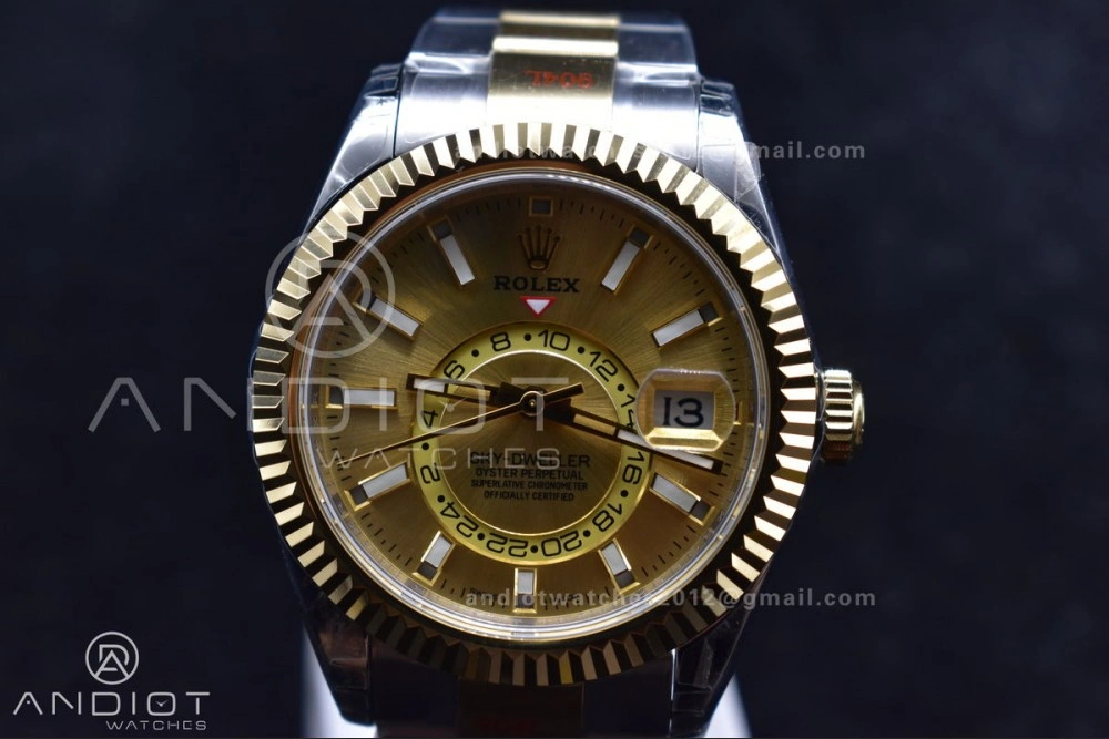 Skydweller SS YG Noob Best Edition YG Dial on SS YG Bracelet A23J