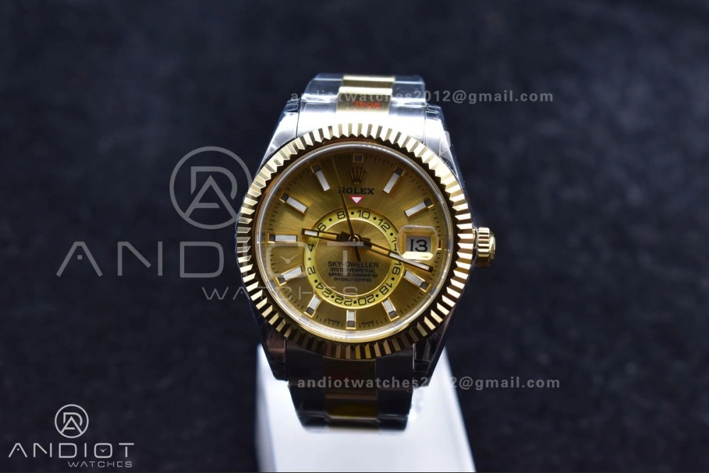 Skydweller SS YG Noob Best Edition YG Dial on SS YG Bracelet A23J