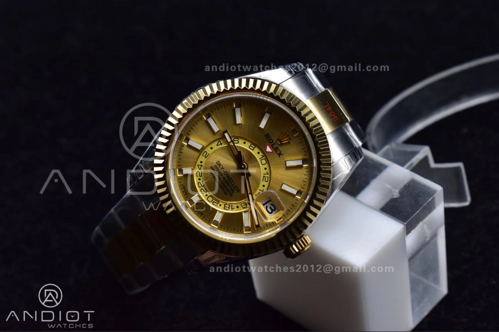 Skydweller SS YG Noob Best Edition YG Dial on SS YG Bracelet A23J