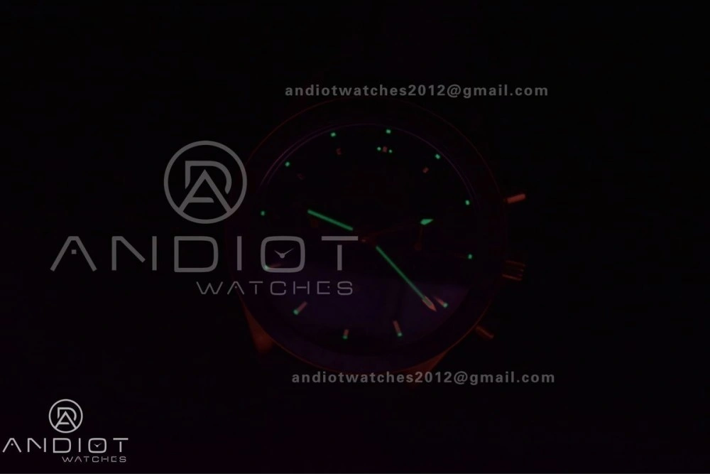 Speedmaster Moonwatch in Moonshine Gold YG RMF Best Edition Green Dial on Green Leather Strap Manual Chrono