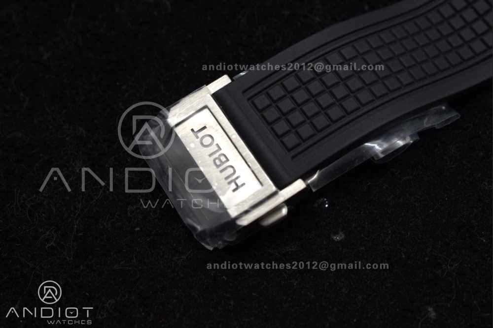 Square Bang Unico 42mm Titanium BBF 1:1 Best Edition Skeleton Dial on Black Rubber Strap A1280