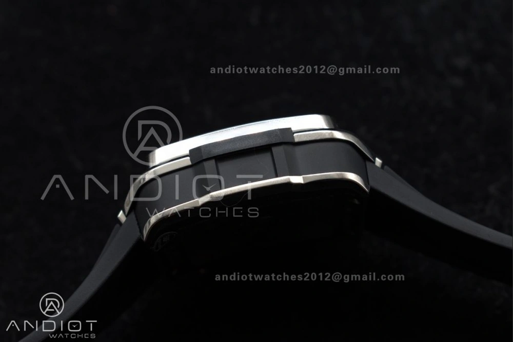 Square Bang Unico 42mm Titanium BBF 1:1 Best Edition Skeleton Dial on Black Rubber Strap A1280