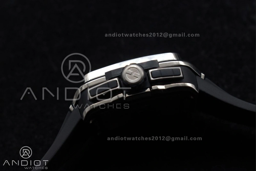 Square Bang Unico 42mm Titanium BBF 1:1 Best Edition Skeleton Dial on Black Rubber Strap A1280