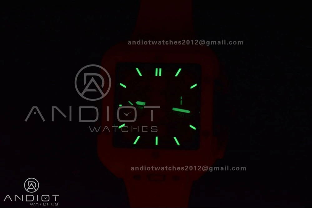 Square Bang Unico White Ceramic BBF 1:1 Best Edition on Rubber Strap A1280