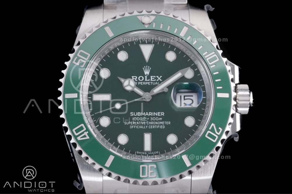 Submariner 116610 LV Green Ceramic Clean 904L 1:1 Hulk Best Edition On SS Bracelet SA3135