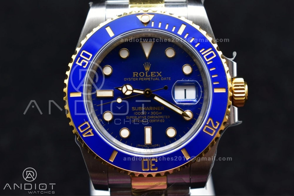Submariner 116613 LB Blue Ceramic SS YG 904L Steel King 1:1 Best Edition 3135