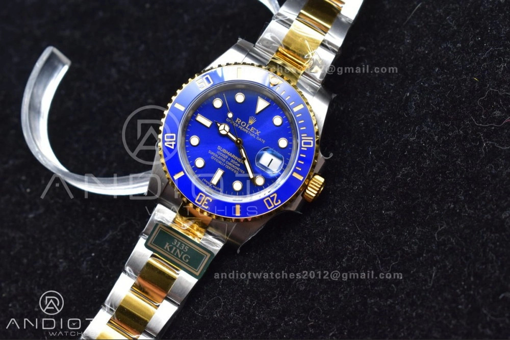 Submariner 116613 LB Blue Ceramic SS YG 904L Steel King 1:1 Best Edition 3135