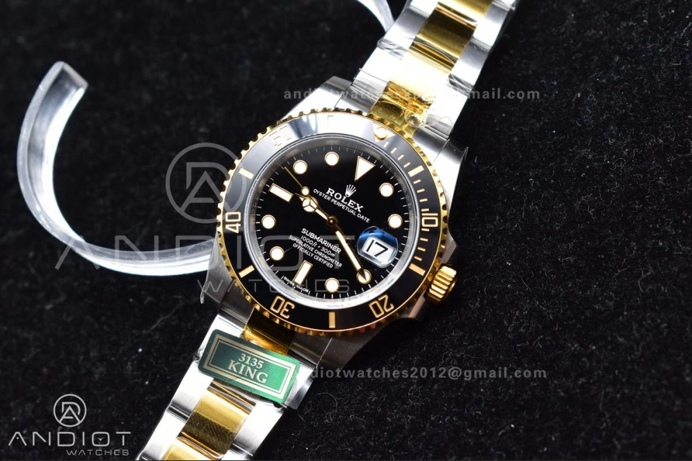 Submariner 116613 LN SS YG Black Ceramic 904L Steel King1:1 Best Edition 3135
