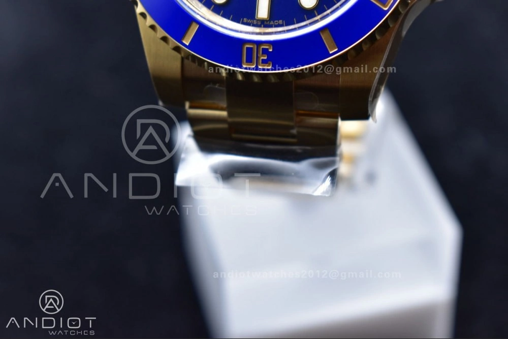 Submariner 116618 LB Blue Ceramic YG Plated 904L Steel Clean 1:1 Best Edition VR3135