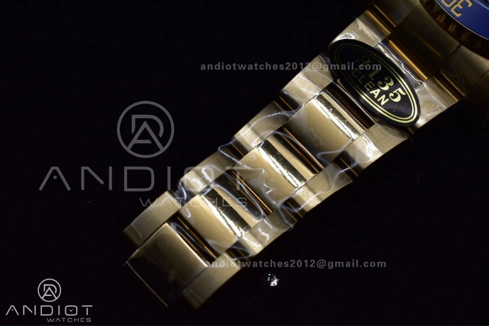 Submariner 116618 LB Blue Ceramic YG Plated 904L Steel Clean 1:1 Best Edition VR3135