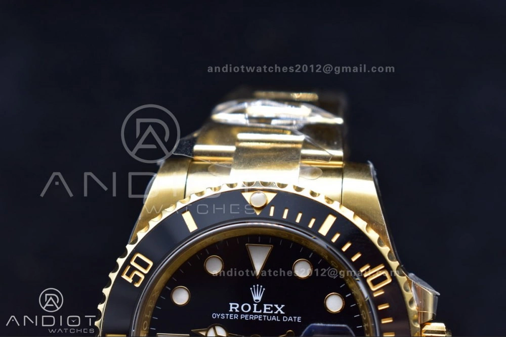 Submariner 116618 LN Black Ceramic YG Plated 904L Steel Clean 1:1 Best Edition VR3135