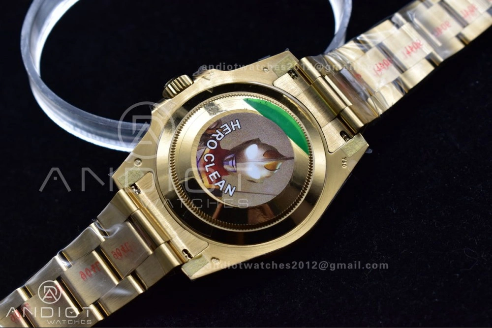 Submariner 116618 LN Black Ceramic YG Plated 904L Steel Clean 1:1 Best Edition VR3135