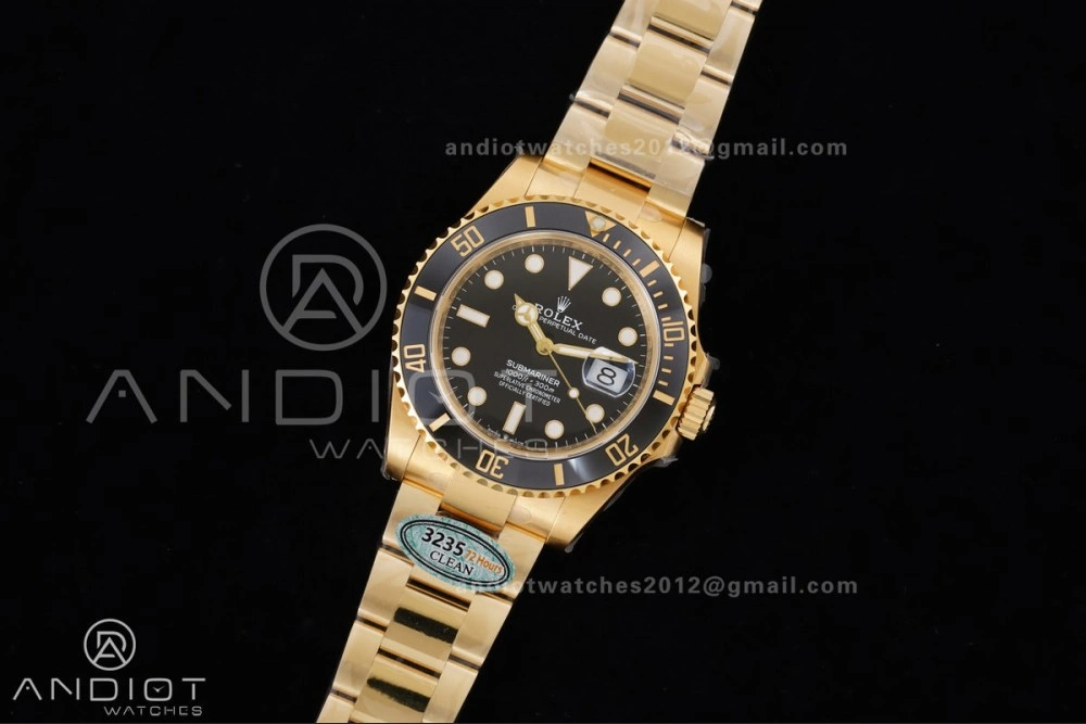 Submariner 126618 LN YG Clean 1:1 Best Edition Black Dial On YG Bracelet SH3235