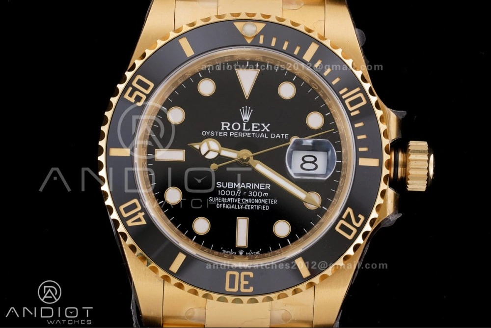 Submariner 126618 LN YG Clean 1:1 Best Edition Black Dial On YG Bracelet SH3235