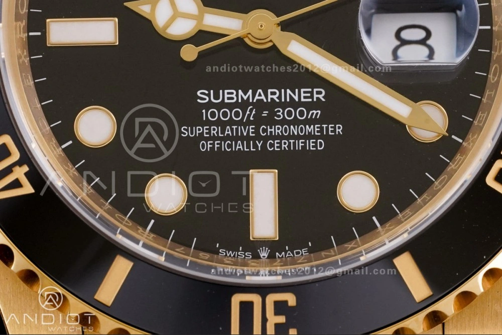 Submariner 126618 LN YG Clean 1:1 Best Edition Black Dial On YG Bracelet SH3235