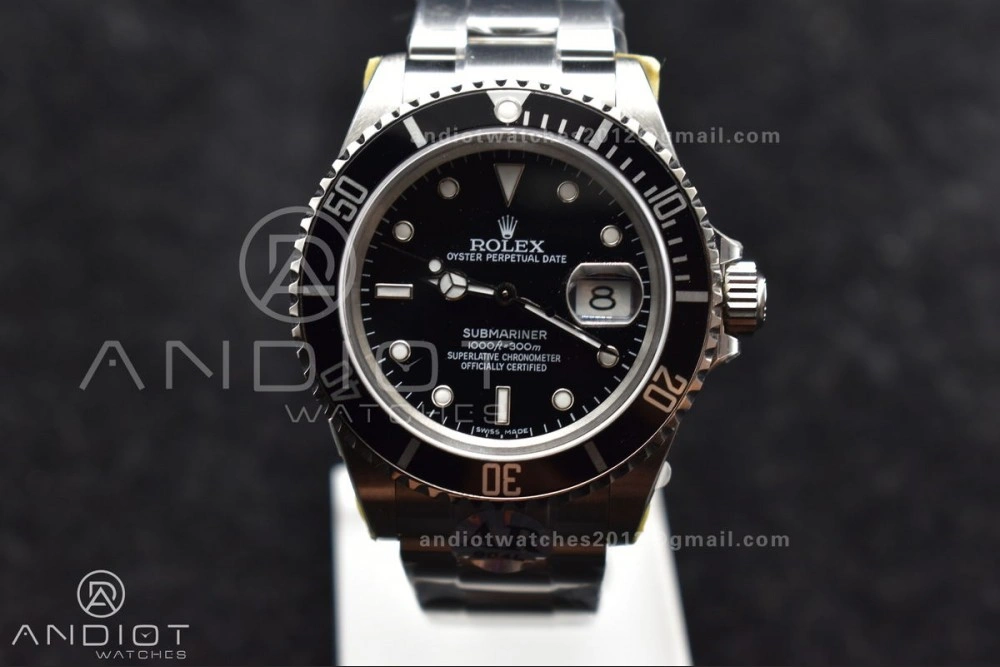 Submariner 16610 LN Black 904L Steel ARF1:1 Best Edition on SS Bracelet SH3135 V2