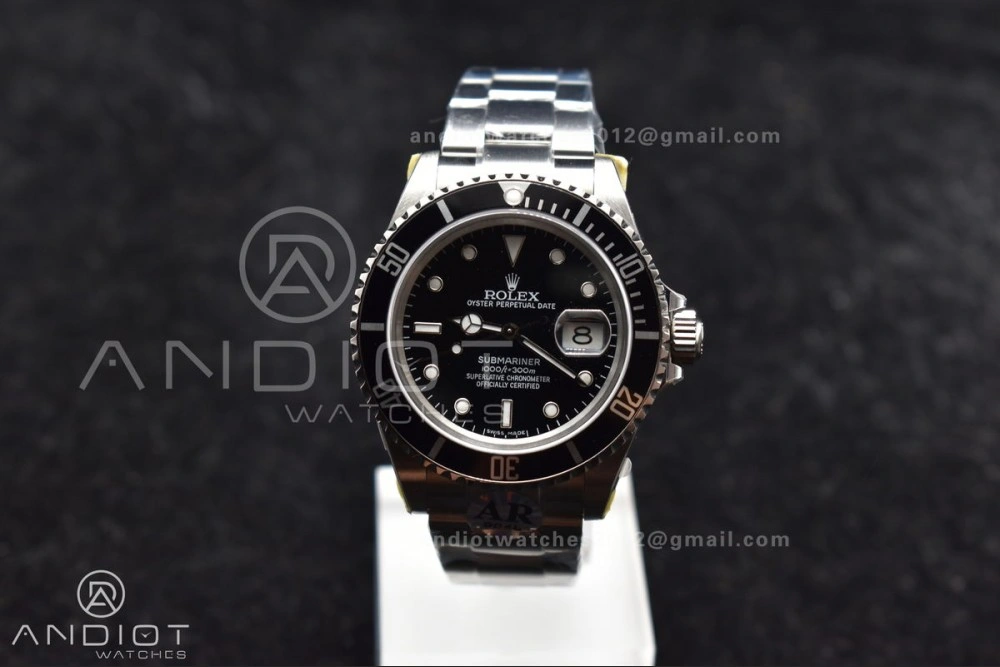 Submariner 16610 LN Black 904L Steel ARF1:1 Best Edition on SS Bracelet SH3135 V2