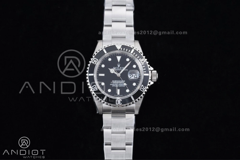 Submariner 16610 LN Black 904L Steel TMF 1:1 Best Edition on SS Bracelet SH3135