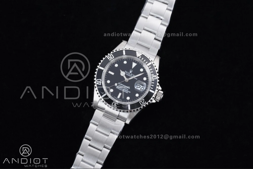 Submariner 16610 LN Black 904L Steel TMF 1:1 Best Edition on SS Bracelet SH3135