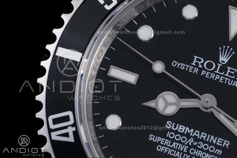 Submariner 16610 LN Black 904L Steel TMF 1:1 Best Edition on SS Bracelet SH3135