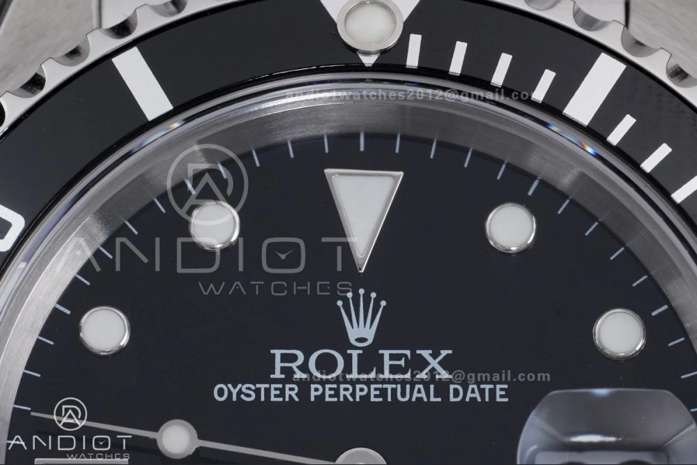 Submariner 16610 LN Black No Rehaut Engraving 904L Steel TMF 1:1 Best Edition on SS Bracelet SH3135