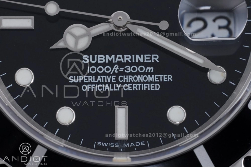 Submariner 16610 LN Black No Rehaut Engraving 904L Steel TMF 1:1 Best Edition on SS Bracelet SH3135