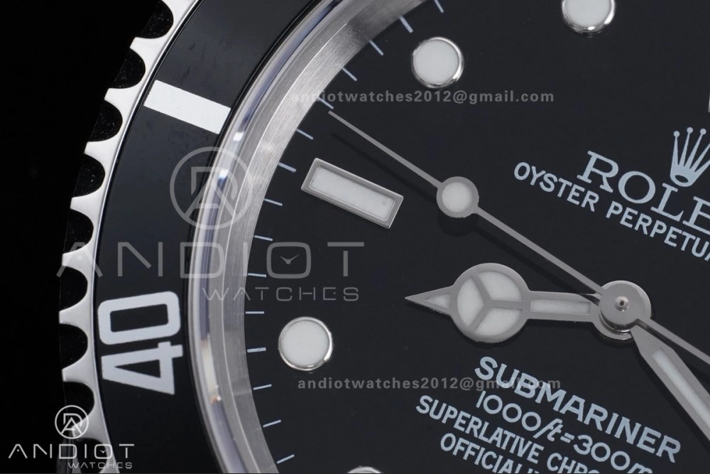 Submariner 16610 LN Black No Rehaut Engraving 904L Steel TMF 1:1 Best Edition on SS Bracelet SH3135