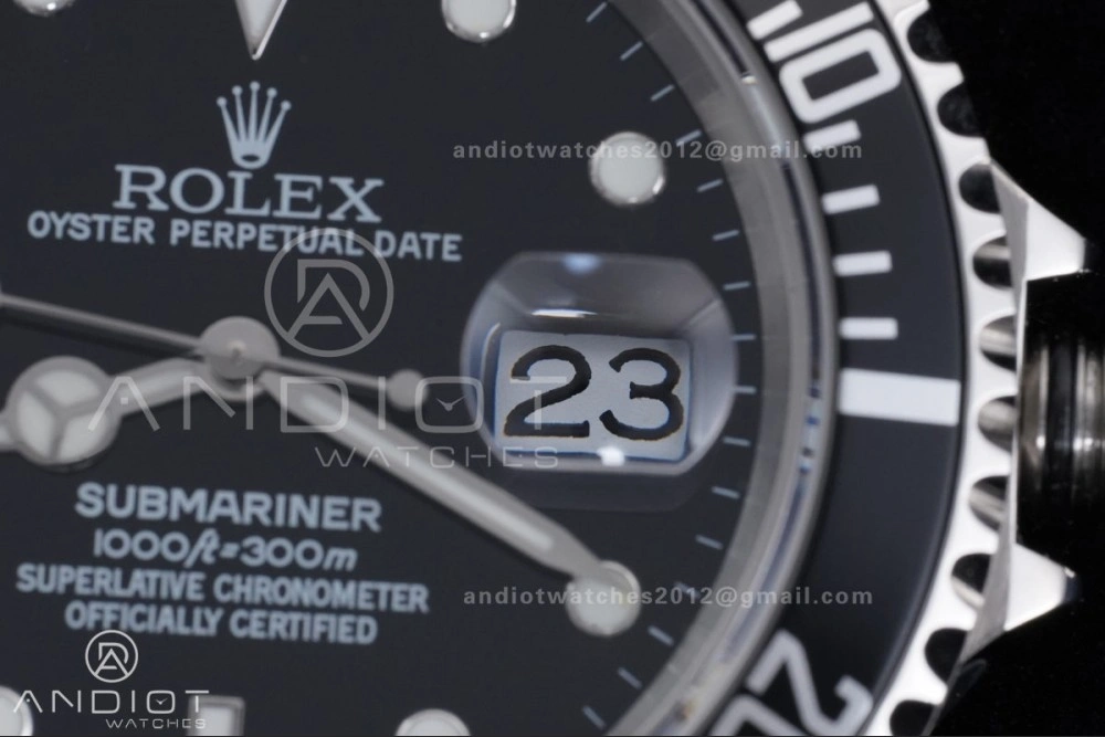 Submariner 16610 LN Black No Rehaut Engraving 904L Steel TMF 1:1 Best Edition on SS Bracelet SH3135