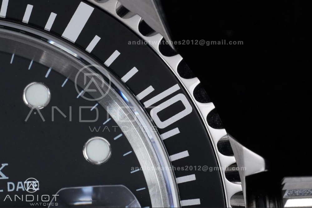 Submariner 16610 LN Black No Rehaut Engraving 904L Steel TMF 1:1 Best Edition on SS Bracelet SH3135