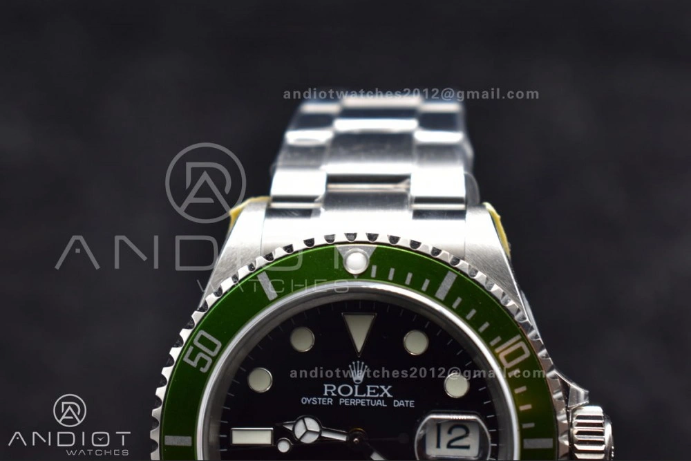 Submariner 16610 LV Green 904L Steel ARF1:1 Best Edition on SS Bracelet SH3135 V2