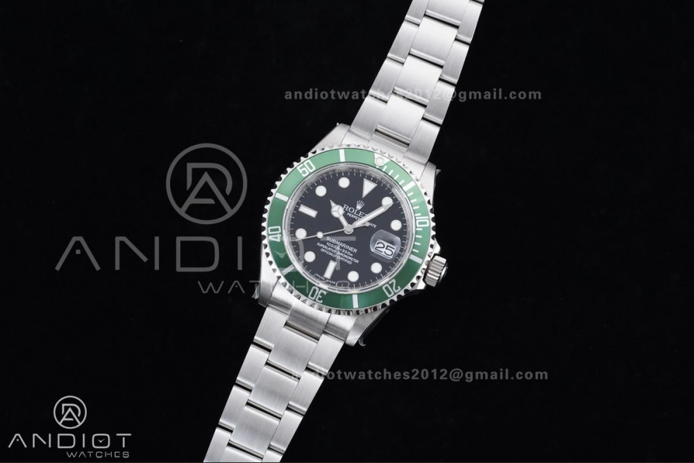 Submariner 16610 LV Green 904L Steel TMF 1:1 Kermit Best Edition on SS Bracelet SH3135