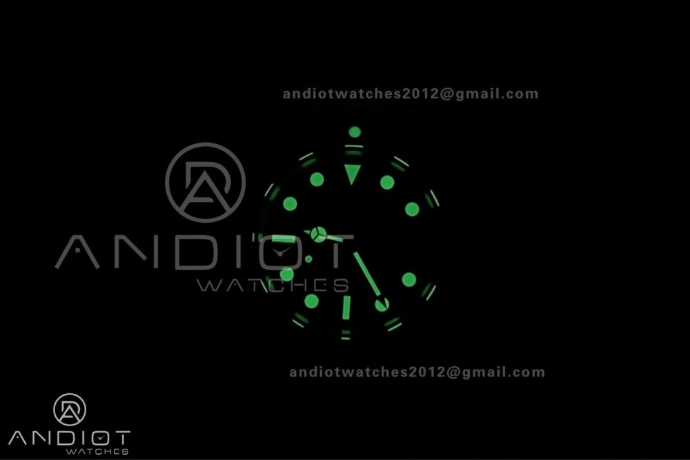 Submariner 16610 LV Green No Rehaut Engraving 904L Steel TMF 1:1 Kermit Best Edition on SS Bracelet SH3135